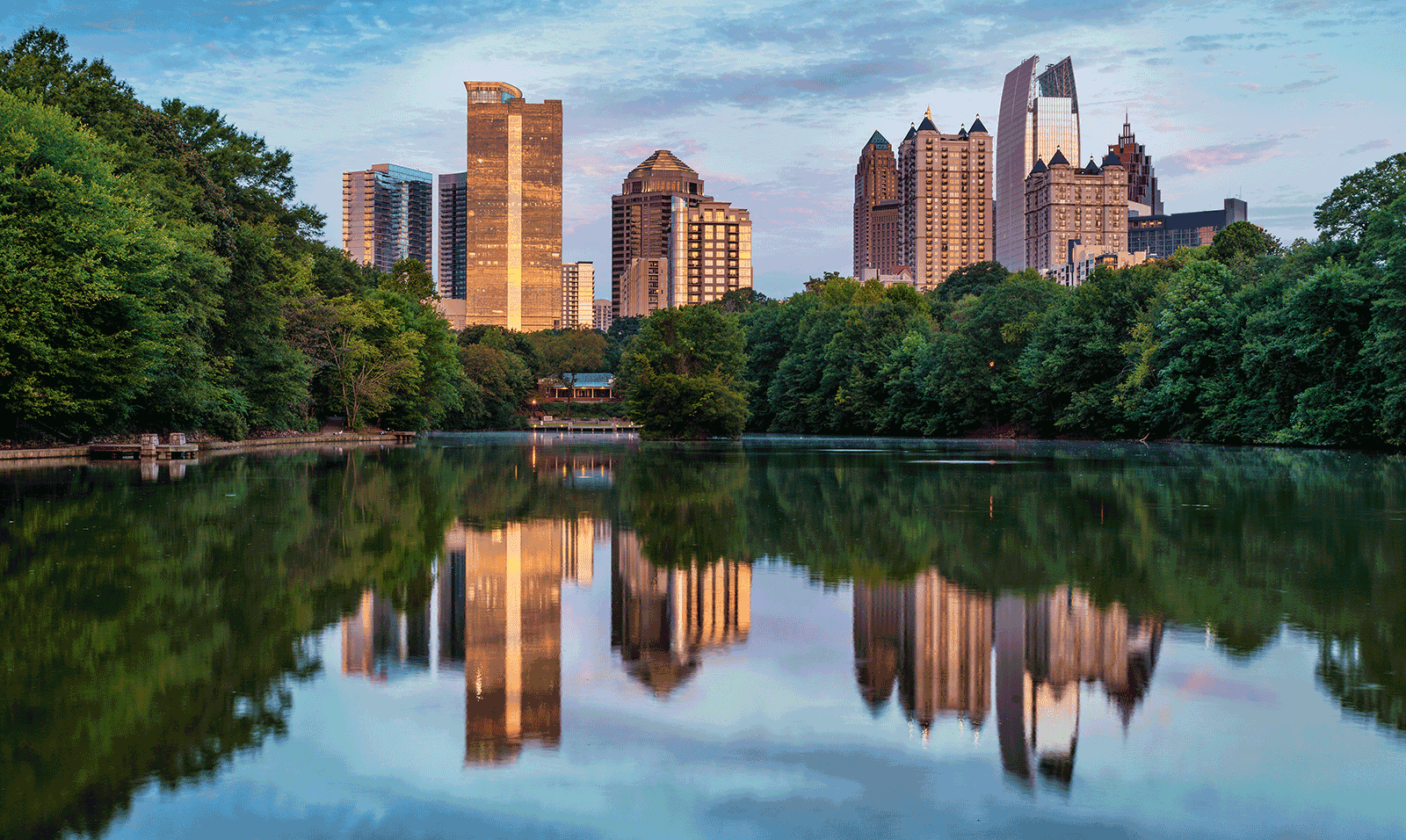 Skyline of downtown Atlanta, Georgia from Piedmont Park 